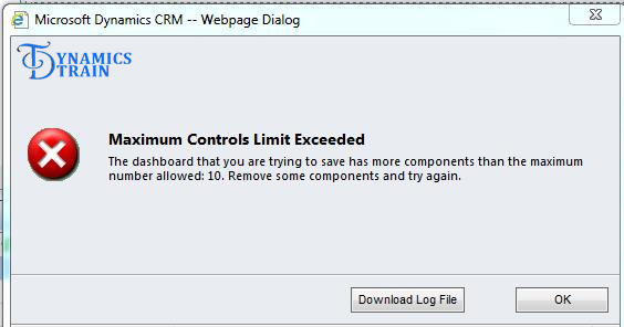 خطای Maximum controls Limit Exceeded در CRM